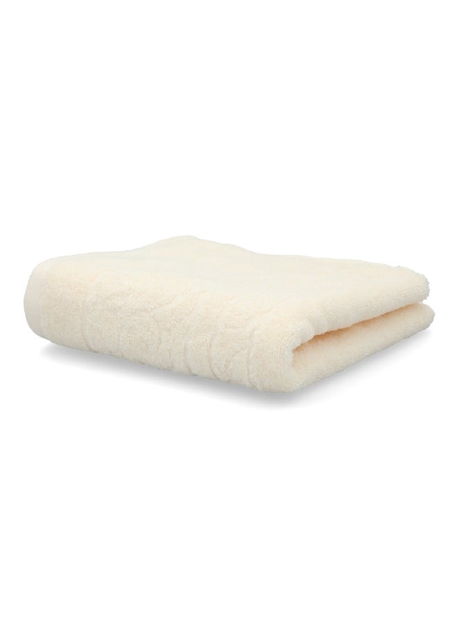 Cannon Highly Absorbent Premium Quality Jacquard Hand Towel Ivory 50 x 100 cm  - Image 1