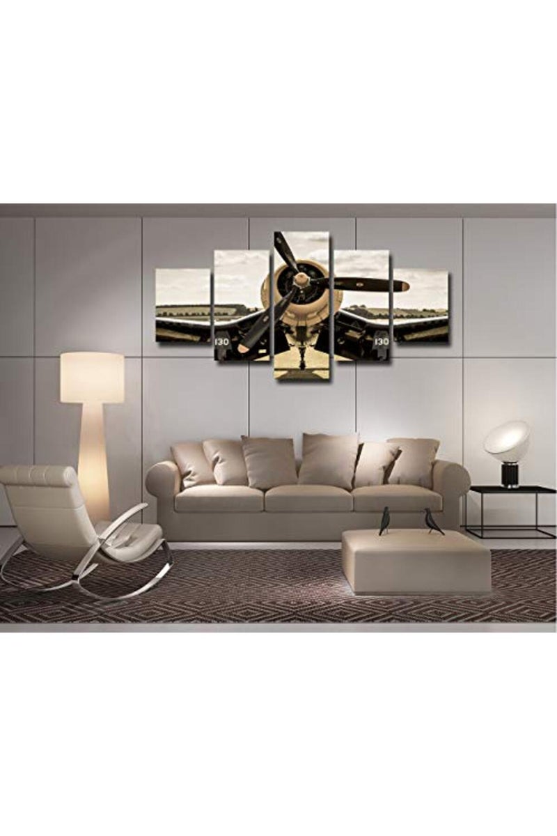 Artbrush Tower Vintage WWII Aircraft Propeller Canvas Wall Art - Image 2
