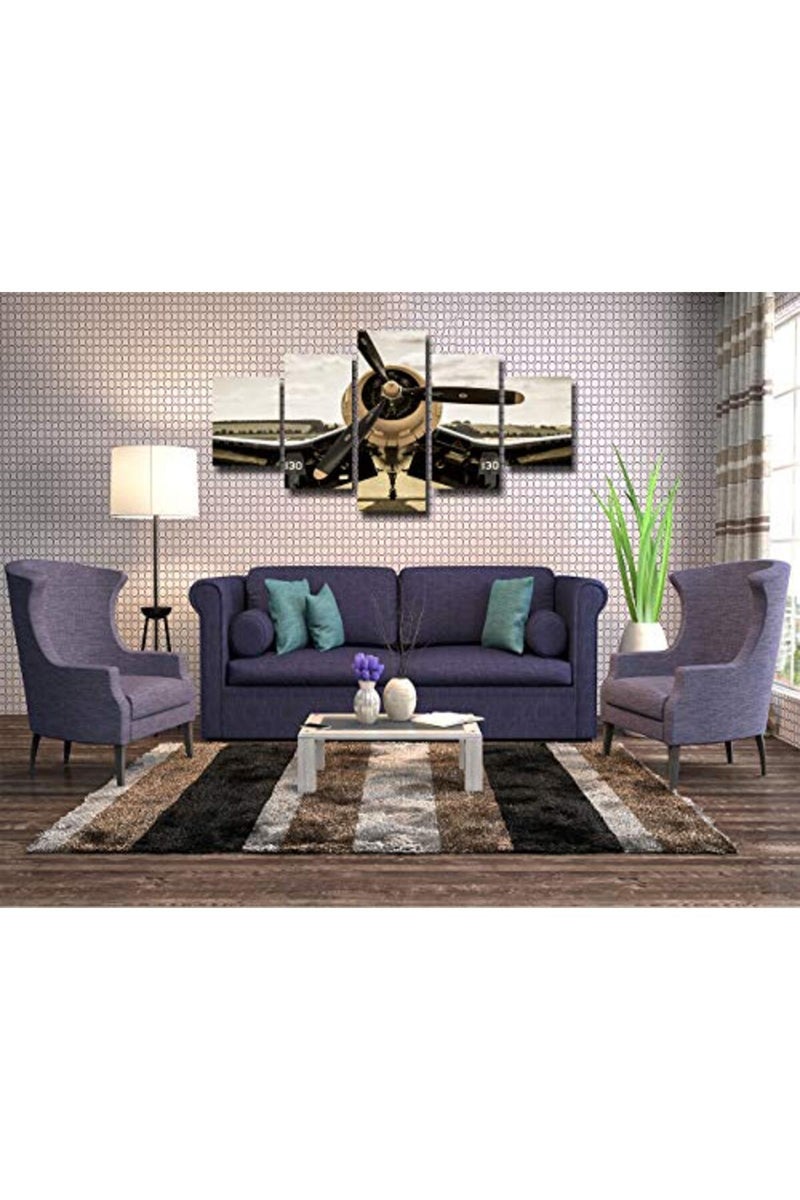 Artbrush Tower Vintage WWII Aircraft Propeller Canvas Wall Art - Image 3