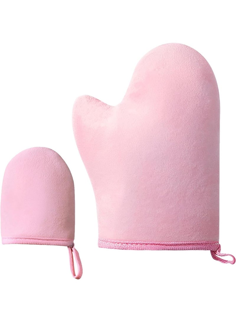 No brands 2 Pieces Self Tanning Body Glove Self Tan Mitt Applicator Self Tanning Body Mitt for Self Tanning Cream Body and Accelerator Enhancer - Image 1