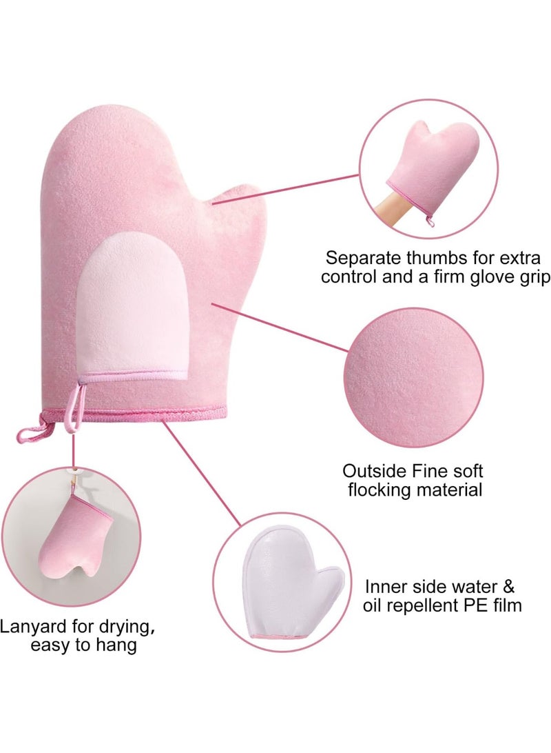 No brands 2 Pieces Self Tanning Body Glove Self Tan Mitt Applicator Self Tanning Body Mitt for Self Tanning Cream Body and Accelerator Enhancer - Image 3