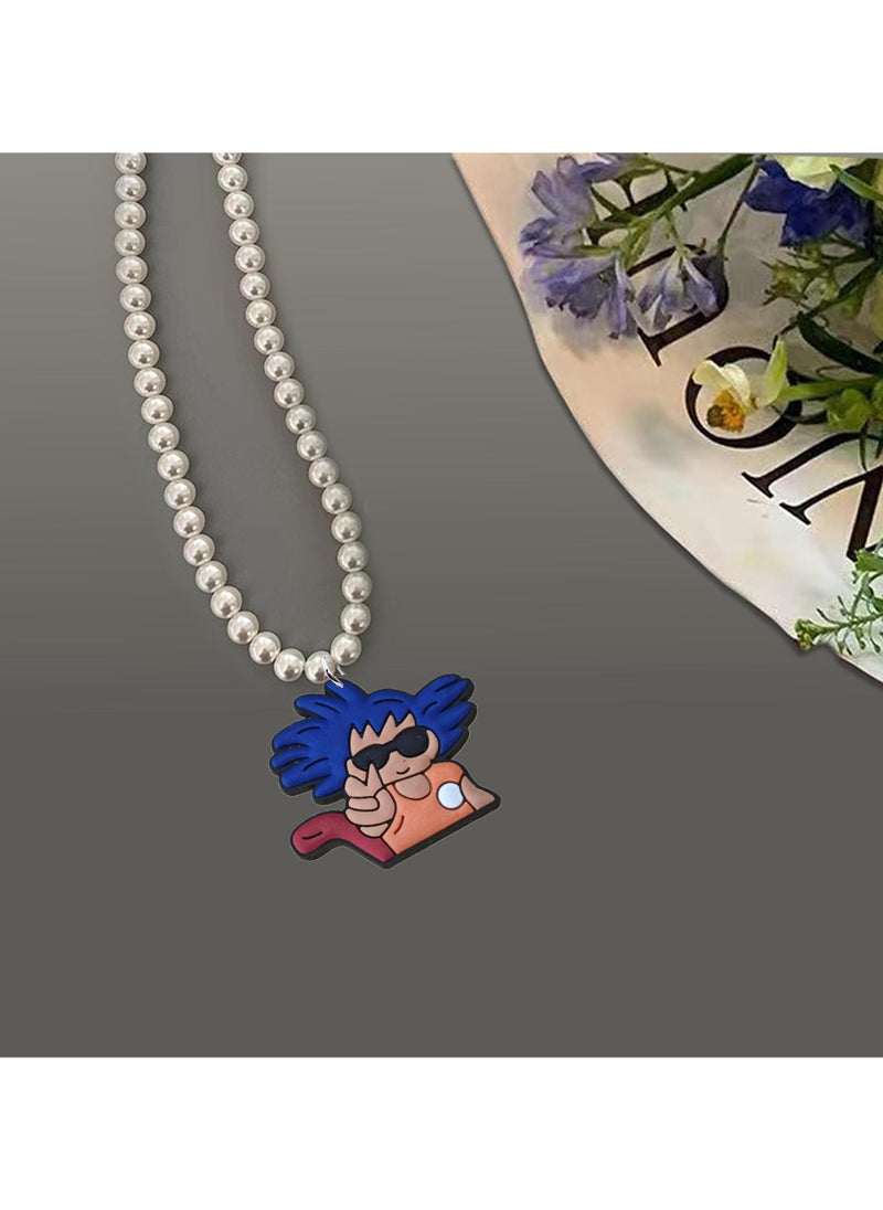KUYING New Pearl Dragon Ball Charm Versatile Neck Chain 
