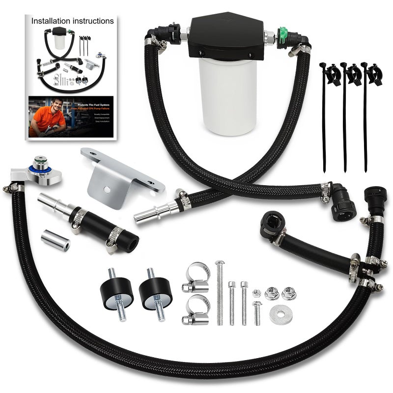 bansdans 7031190 Upgraded Braided Edition CP4 Disaster Prevention Kit Fit for 2011-2022 Ford F250 F350 F450 F550 disaster prevention kit 6.7 powerstroke, Replace #CP4-6.7F-BP-G2.1 - Image 1