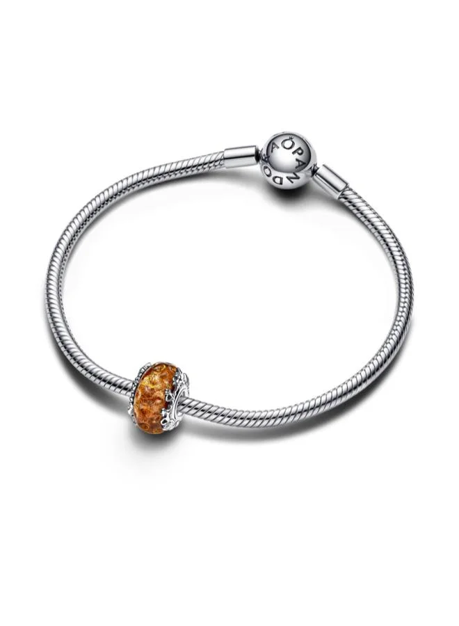 PANDORA Orange Disney The Lion King Murano Glass Charm for Women | Best Price UAE