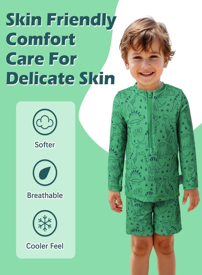 ALVABABY Long Sleeve Rashguards, Baby/Toddler Boys' Rash Guard Sets,Boy Swimsuit UPF 50+ Sun Protection Two Piece Bathing Suit ST-R08-12-18M - Image 3