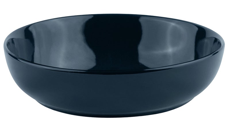 KooK Pasta Bowl, Salad Bowls, Soup, Serving Bowls, Ceramic, Large Capacity, Microwave & Dishwasher Safe, Set of 4, 40 Oz,(Navy Blue) - Image 2