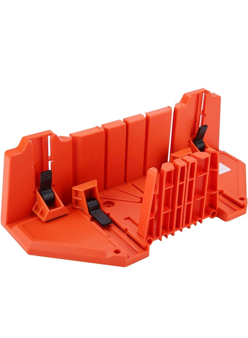 GGOOT Saw Storage Miter Box, ABS Engineering Plastics Mitre Box, Pruning Saw Wood Cutting Saw Mitre Box, 14 Inch Hand Saw Hardware Tool, for Picture Frames, Flooring(Without Saw)  - Image 2