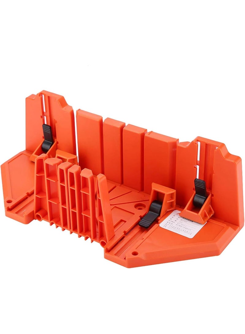 GGOOT Saw Storage Miter Box, ABS Engineering Plastics Mitre Box, Pruning Saw Wood Cutting Saw Mitre Box, 14 Inch Hand Saw Hardware Tool, for Picture Frames, Flooring(Without Saw)  - Image 5