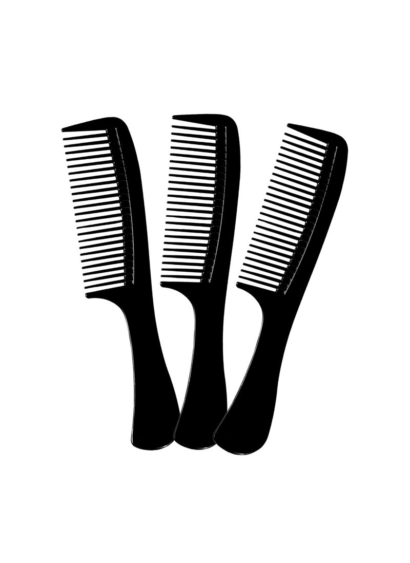 Vakly Large Wide Tooth Paddle Comb for Detangling Wet or Dry Hair 85inch Round Handle Styling Combs  Pack of 3 for Men Women and Kids  Long Straight Wavy Curly and Coarse Hair 