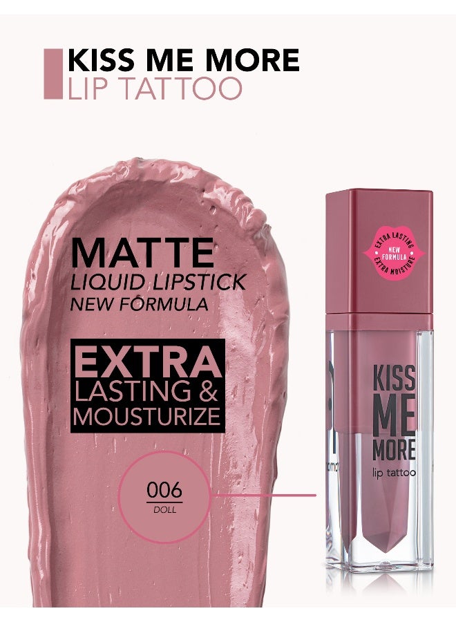 flormar Kiss Me More Lip Tattoo New - 006 Doll - Image 4