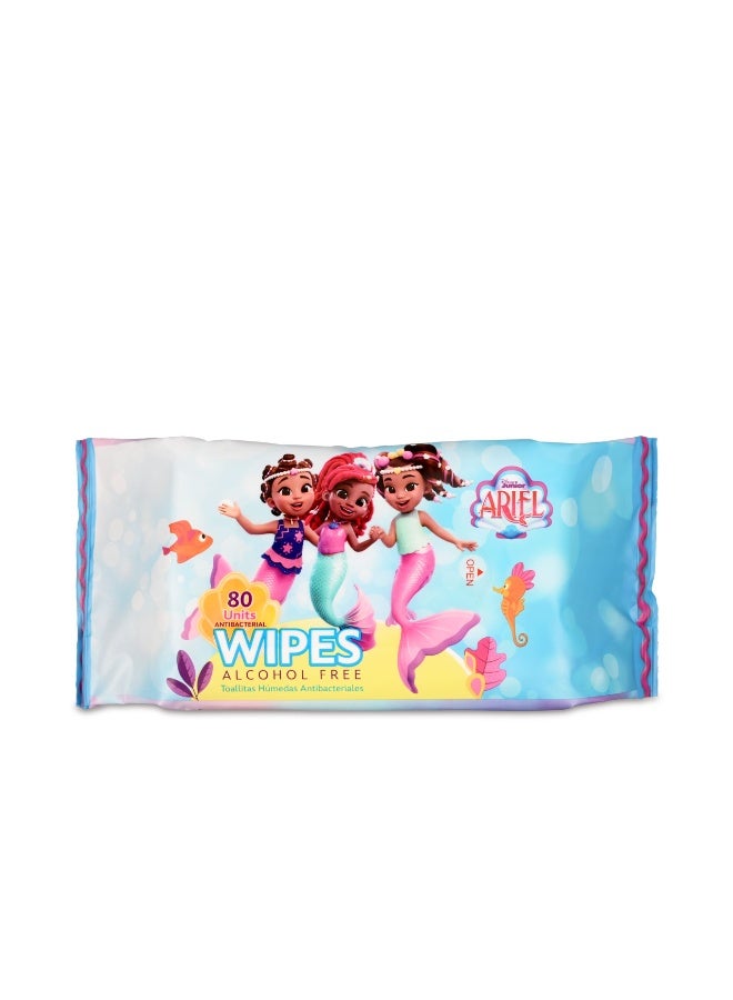 Disney Ariel Jr. Baby Wipes, Fresh Scent, 80 Wipes