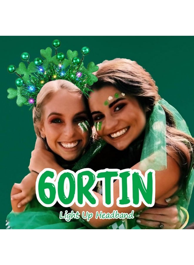 Light Up St Patrick'S Day Headband Led Shamrock Hair Band Green Irish Headband Rave Party Costume Headwear Hair Accessories For Women And Girls - pzsku/ZF2CEB26EACBE3B62E0BDZ/45/_/1718645551/7ad2830b-55d2-47c9-b2fb-83becdaa7b08