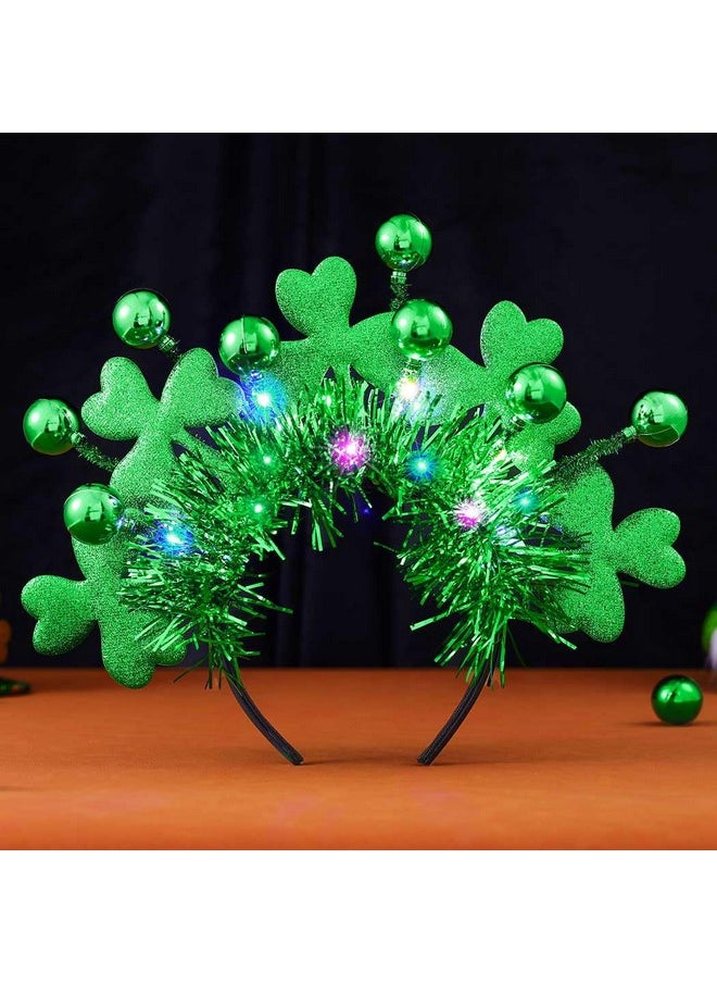 Light Up St Patrick'S Day Headband Led Shamrock Hair Band Green Irish Headband Rave Party Costume Headwear Hair Accessories For Women And Girls - pzsku/ZF2CEB26EACBE3B62E0BDZ/45/_/1718645552/89b54310-fd45-469d-b4c2-0d4699d0f2a4