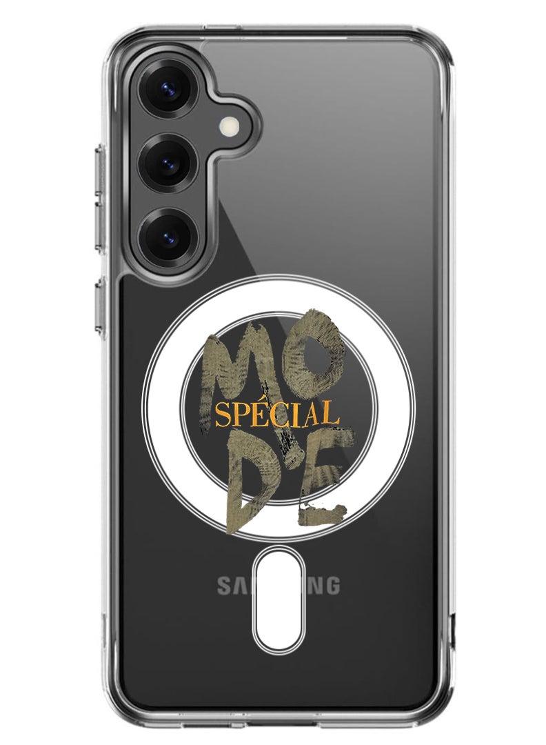 Theodor Magnetic Case for Samsung Galaxy S25 6.2-inch Compatible with MagSafe Wireless Charging, Shockproof Phone Bumper Cover Mode special - Image 1