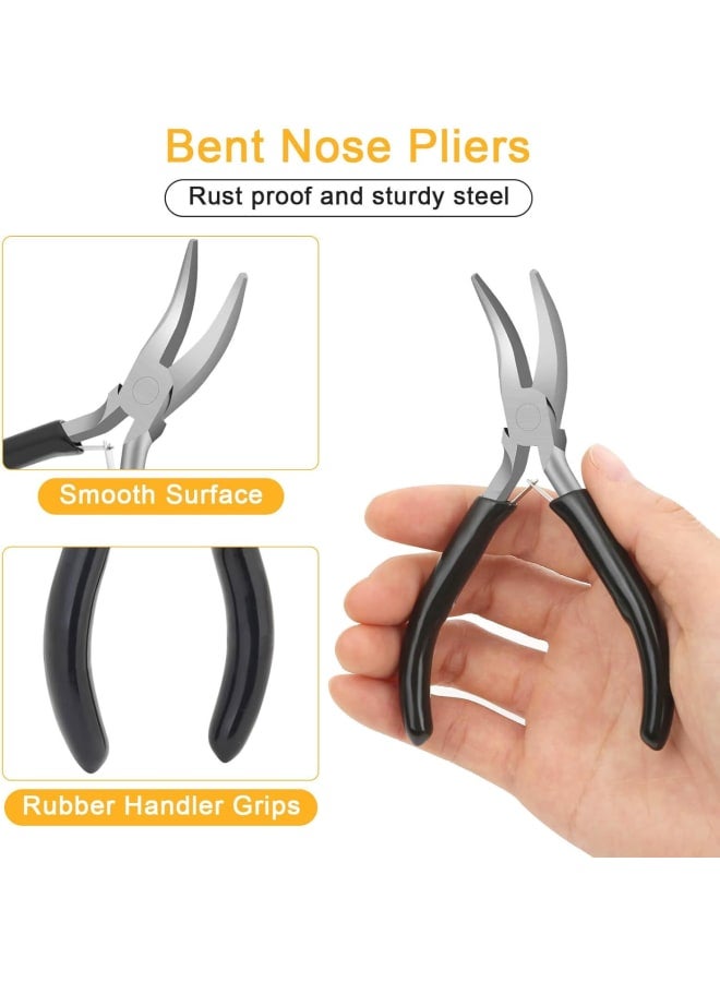 Anezus Jump Rings for Jewelry Making Supplies and Necklace Repair with Jump Ring Pliers and Open Jump Ring(1200Pcs Silver and Gold) - Image 5