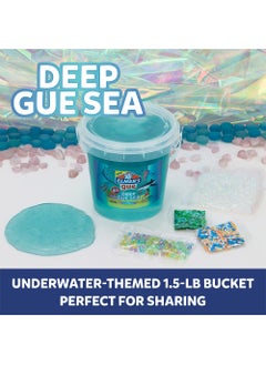 Elmers Elmer’s Gue Pre-Made Slime Deep Gue Sea  Slime Kit Includes Storage Container - Blue, 680 ml Bucket  - Image 2