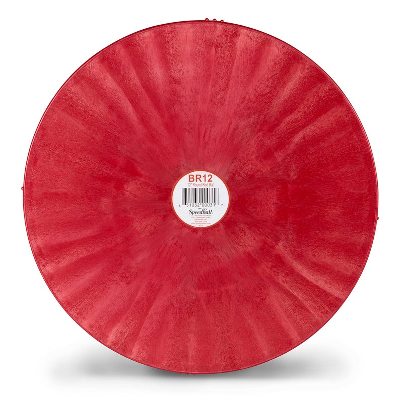Speedball عجلة الفخار العالمية 12 بوصة من سبيدبول باللون الأحمر للعمل في السيراميك والطين