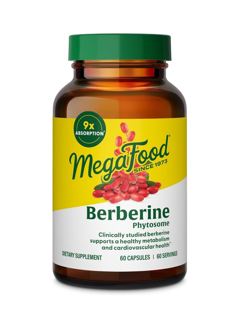 MegaFood MegaFood Berberine Phytosome -CLINICALLY STUDIED BERBERINE SUPPORTS A HEALTHY METABOLISM AND CARDIOVASCULAR HEALTH, DIETARY SUPPLEMENT, 60 CAPSULES / 60 SERVINGS  - Image 2