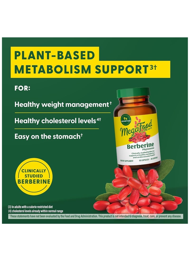 MegaFood MegaFood Berberine Phytosome -CLINICALLY STUDIED BERBERINE SUPPORTS A HEALTHY METABOLISM AND CARDIOVASCULAR HEALTH, DIETARY SUPPLEMENT, 60 CAPSULES / 60 SERVINGS  - Image 5
