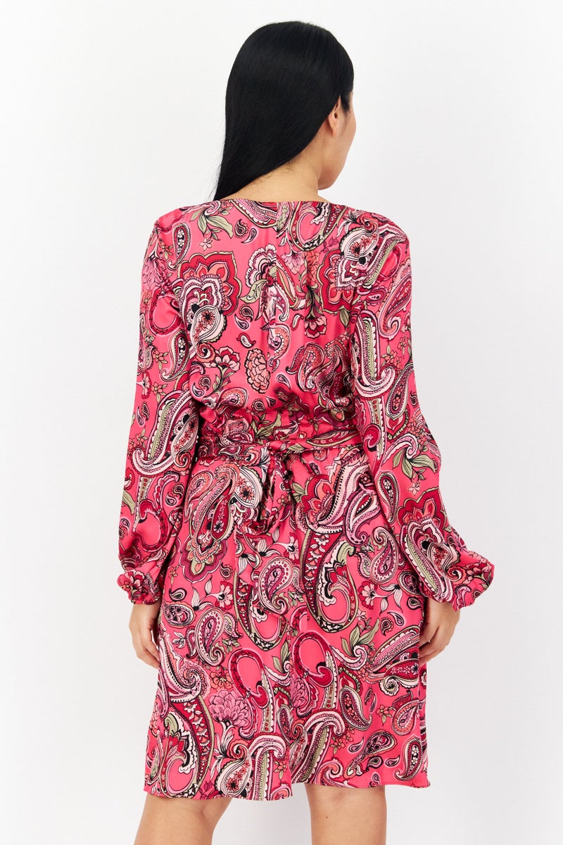 INC Women Paisley Mini Dress, Multicolor - Image 4