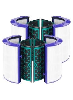 2-Pack HEPA Filter Replacement for Dyson TP04/HP04/DP04 Air Purifier, 360 Combi Glass Carbon Filter