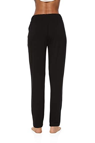 DIBAOLONG Womens Yoga Pants Wide Leg Comfy Drawstring Loose Straight Lounge Running Workout Legging A1-Black XL - Image 4