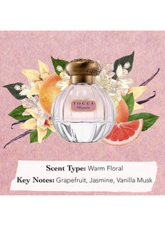 توكا عطر نسائي عطر كليوباترا 1.7 أونصة (50 مل) زهور دافئة الجريب فروت الياسمين الفانيليا المسك  - Image 5