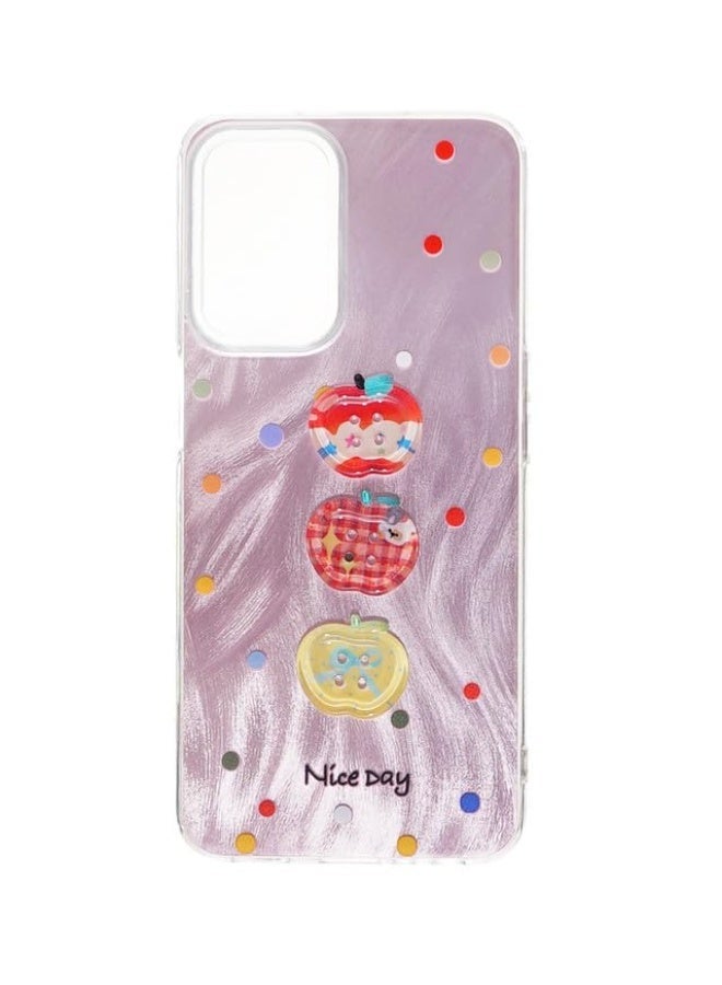 Plastic Back Cover For Oppo A54 4G, Multi Color - Image 1