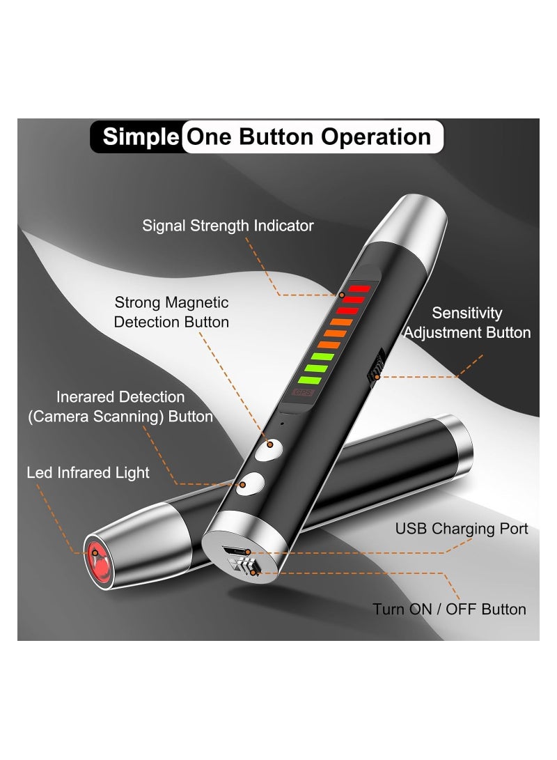 Hidden Camera Detector, RF Signal Scanner, Magnetic Field Finder, and IR Mode Detection Device for Travel, Office, and Car - Your Ultimate Privacy Protection Tool.  - Image 4