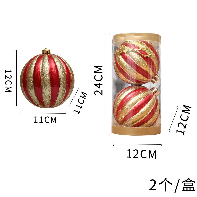 Christmas Pumpkin Ball Christmas Decoration Big Ball 10Cm12Cm15Cm Hanging Ball Wedding Birthday Window Decoration - Image 1