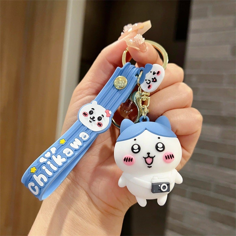 Cute Cartoon Giyuu Keychain PVC Figurine Accessory Jiyika wow series-small eight