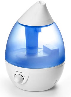 Generic Water droplet design air humidifier with a capacity of 3 liters, with adjustable rotation to purify and humidify the air.  - Image 1