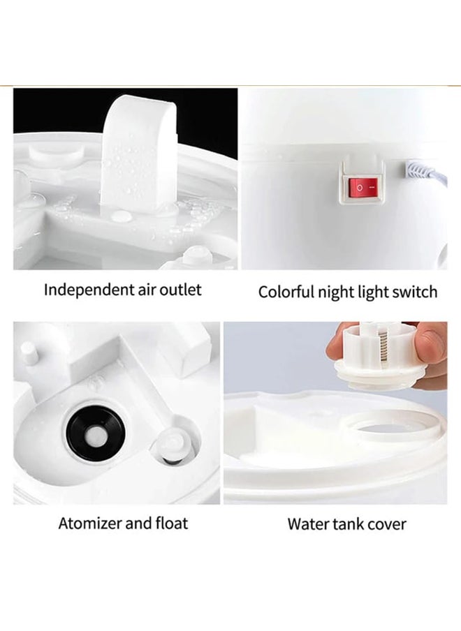 Generic - Water droplet design air humidifier with a capacity of 3 liters, with adjustable rotation to purify and humidify the air. - Image 1