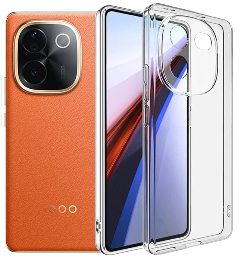SPAZY CASE® iQOO Z9s Pro 5G / Vivo T3 Pro 5G Back Cover | Protective Soft Transparent Shockproof Hybrid Protection Back Case Cover for iQOO Z9s Pro 5G / Vivo T3 Pro 5G - Image 1
