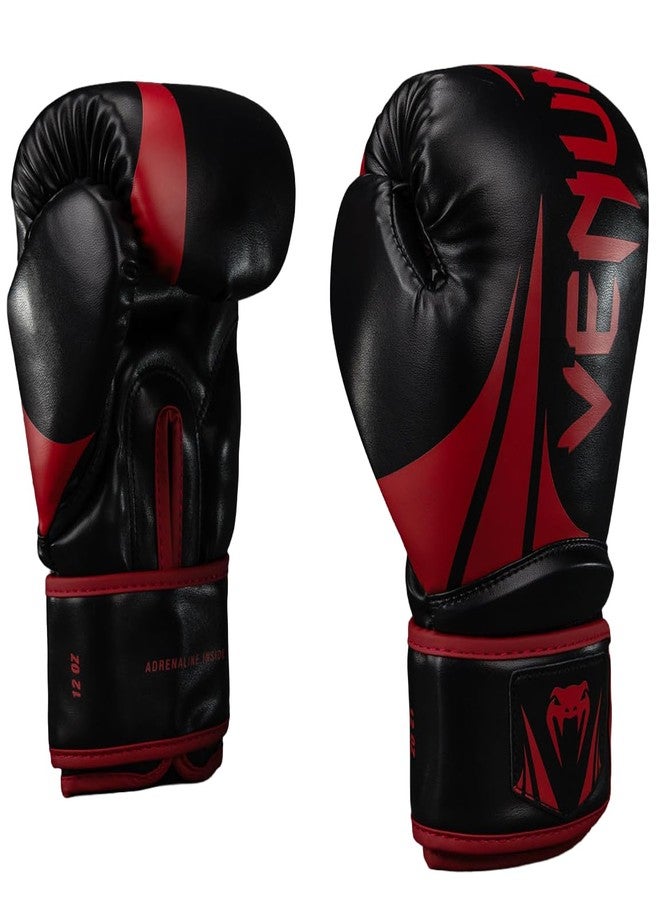 VENUM Challenger 2.5 Boxing Gloves - Black/Red - 16-Ounce - Image 2