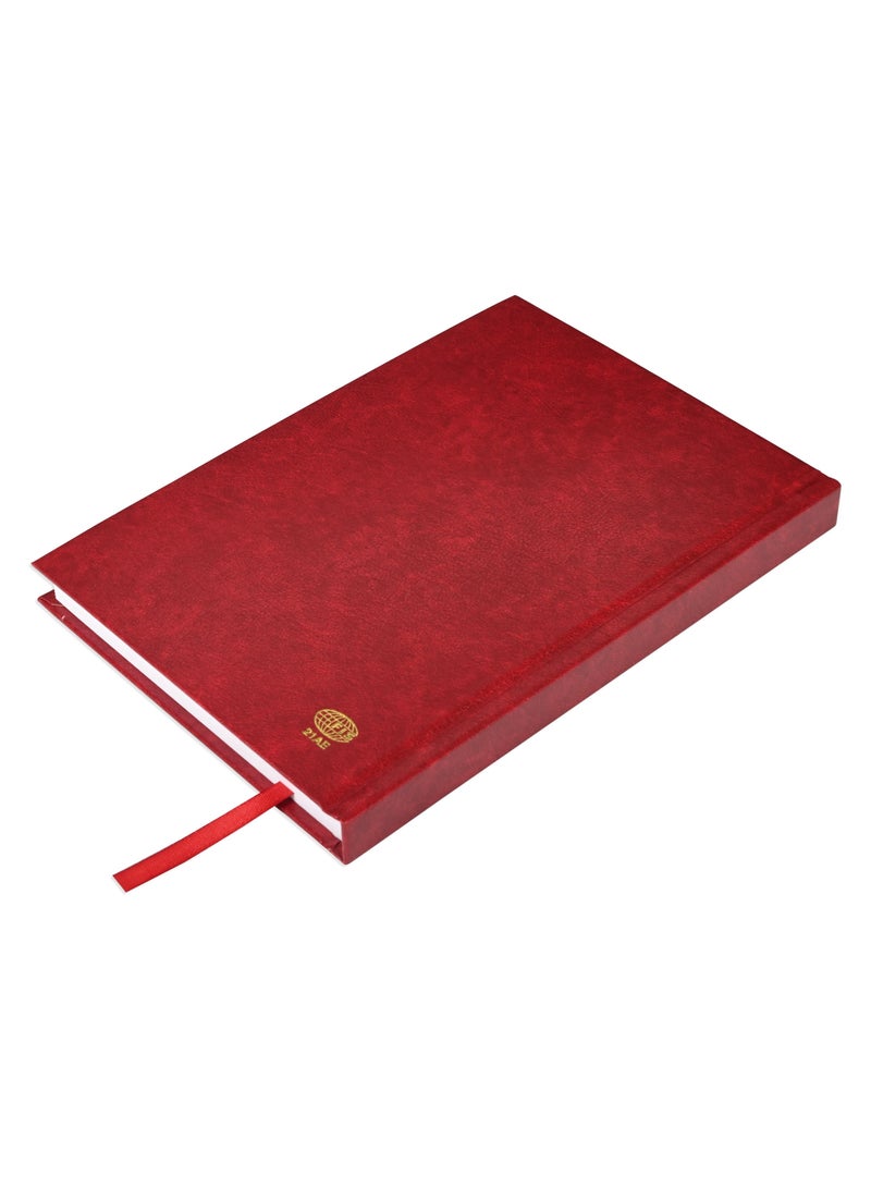 Fis 2025 A5 Diary,Vinyl,  (Arabic/English)  Hard Cover Maroon -FSDI21AE25MR - Image 5