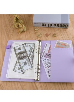 DUNISO PU Leather A6 Binder, 6 Round Ring Binder Planner Notebook Cover For A6 Filler Paper  Purple (80 Sheets A6 Filler Paper Included)  - Image 5