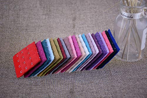 Wowlife Women Bra Extender Strap 4 Hooks 3 Rows Assorted Colors Pack of 15 - Image 3