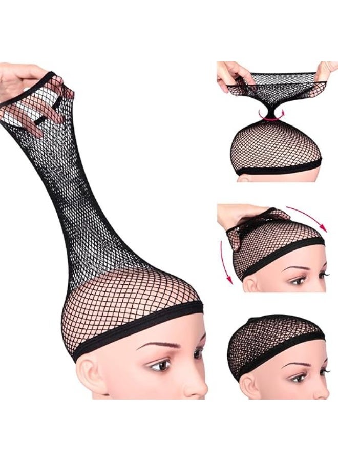 Eagle baby's 12PCS Women's Elastic Mesh Wig Cap Hair Net - Image 1