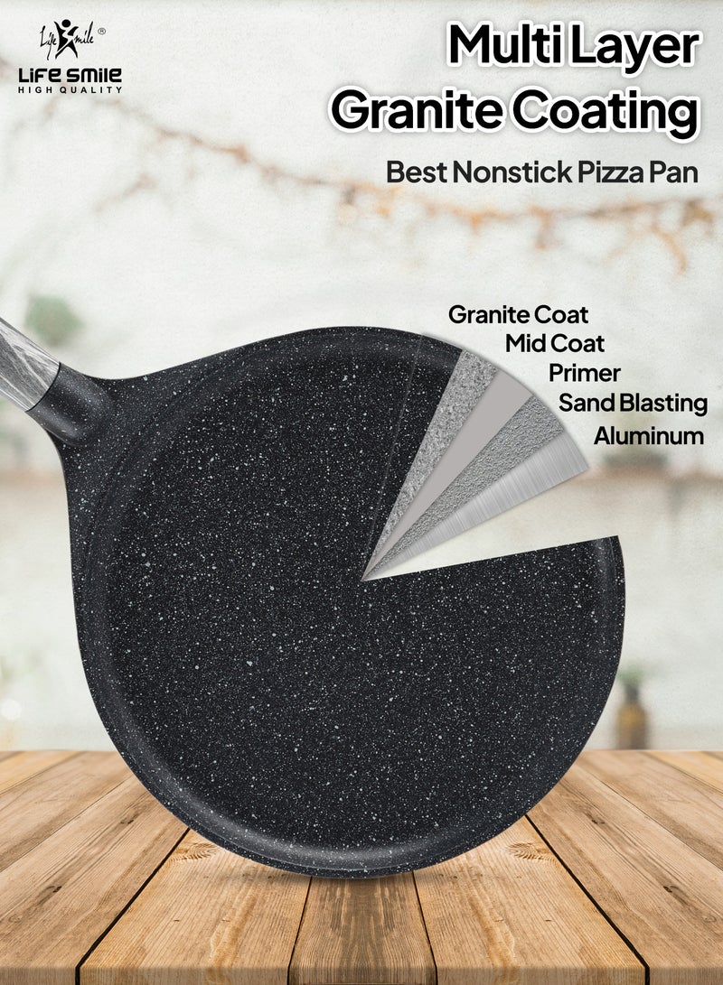 20/22/24/26/28cm Sizes Nonstick Crepe Pan, Granite Coating Flat Skillet Dosa Tawa Tortilla Pan for Pancake, Roti, Omelette, Steak,  and Frying Egg, PFOA Free, with Ergonomic Stay-Cool Handle