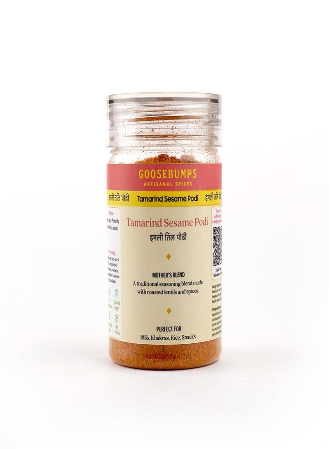 Goosebumps Tamarind Sesame Podi | Idli Dosa Chutney Powder | 100% Natural Ingredients | 90 GMS - Image 1