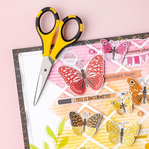 EK Tools American Crafts Cutter Bee Herb Scissors 4/Pkg-Yellow/Black - Image 3