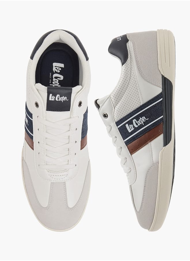 Lee Cooper Mens Panelled Ankle Sneakers With Lace-Up Closure  - Image 2