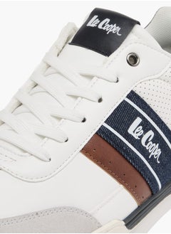 Lee Cooper Mens Panelled Ankle Sneakers With Lace-Up Closure  - Image 4