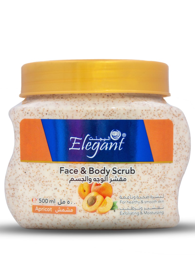 Elegant - Apricot Face and Body Scrub 500ML - Image 1