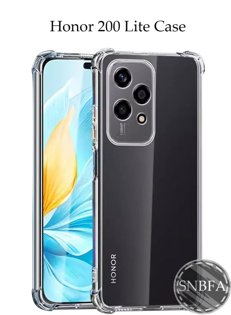 SNBFA الهاتف المحمول شل متوافق مع هونور 200 لايت ، مانعة للتسرب ، التعرق ، بصمات الأصابع ، صدمة حماية الهاتف المحمول شل ، تنطبق على هونور 200 لايت شفافة الهاتف المحمول شل - Image 1