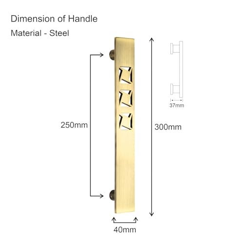 COMPASS 12" Stainless Steel 304 Grade Main Door Handle | Door Handles for Main Door | Pull Handles for All The Doors of House | Office | Hotels, Antique Finish| 103 - Image 3