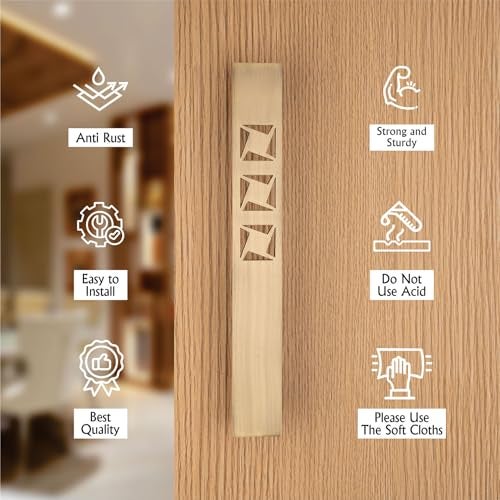 COMPASS 12" Stainless Steel 304 Grade Main Door Handle | Door Handles for Main Door | Pull Handles for All The Doors of House | Office | Hotels, Antique Finish| 103 - Image 4