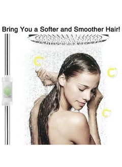HaLunhi H201 Shower Filter,Shower Soaker, Vitamin C Shower Head Filter, Hard Water Softener, Chlorine and Fluoride Shower Filter, Water Purification Filtration Shower Head with Beads, Healthy Skin, Easy Install (Rosin)  - Image 2
