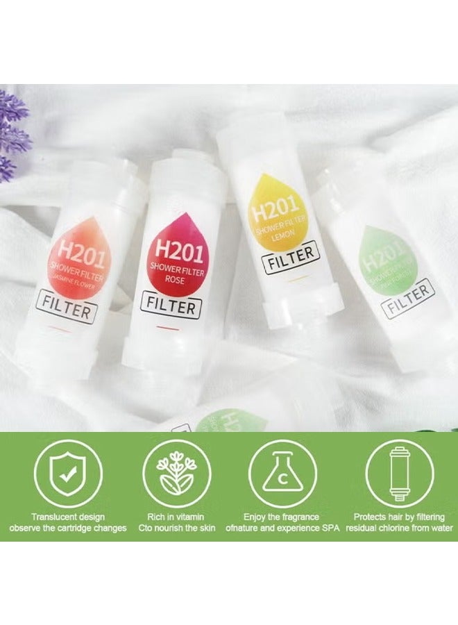 هالونهي فلتر دش H201 ، معتاد على الثمالة للدش ، مرشح رأس الدش بفيتامين سي ، منقي الماء العسر ، فلتر دش الكلور والفلورايد ، رأس دش ترشيح تنقية المياه مع الخرز ، بشرة صحية ، سهلة التركيب (الصنوبري) - Image 4